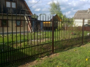 Сварные заборы с утрамбовкой щебнем 12 метров фото в Деденево