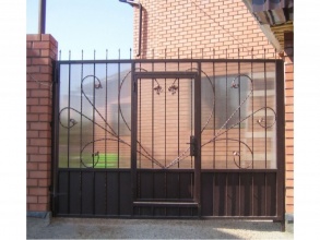 Кованые заборы с поликарбонатом 80 метров фото в Деденево